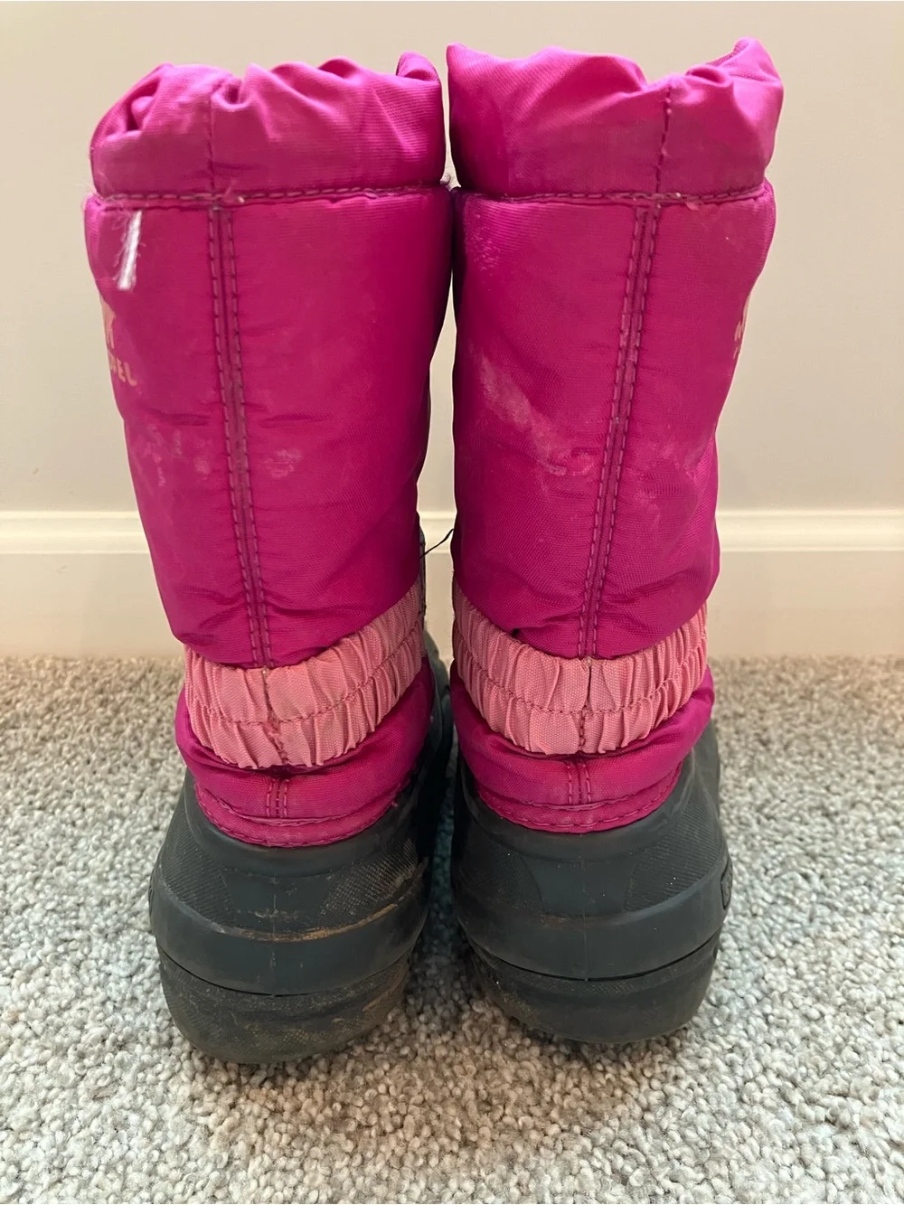 Sorel Kids Hot Pink and Black Winter Boots